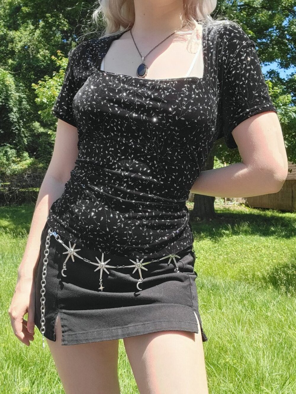 ⋆❀｡ Ronni Nicole II by Ouida vintage 90s velvet whimsygoth blouse 𖦹°❀‧
